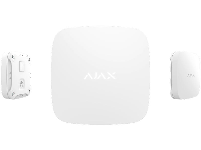 AJAX Funk-Wassermelder LeaksProtect Jeweller Weiss Kabelloser adressierbarer Überschwemmungsmelder
