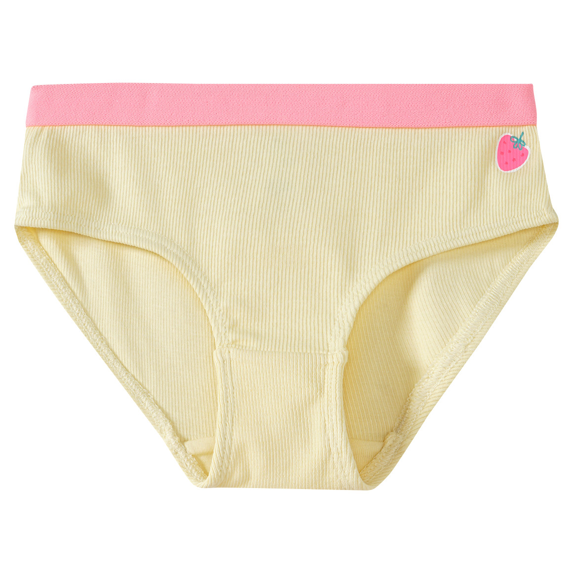 Famy 3 Mädchen Slips mit Rippstruktur hellblau / hellgelb / rosa