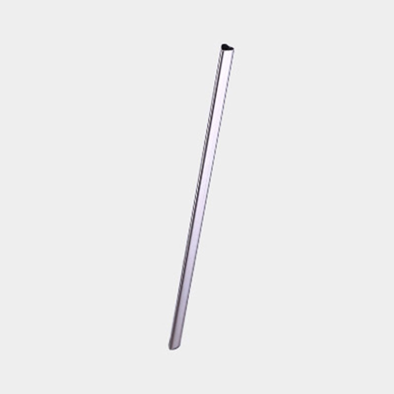 (5er Set) 21.5cm Edelstahl Herz Strohhalm Wiederverwendbarer Trinkhalm  - Silber