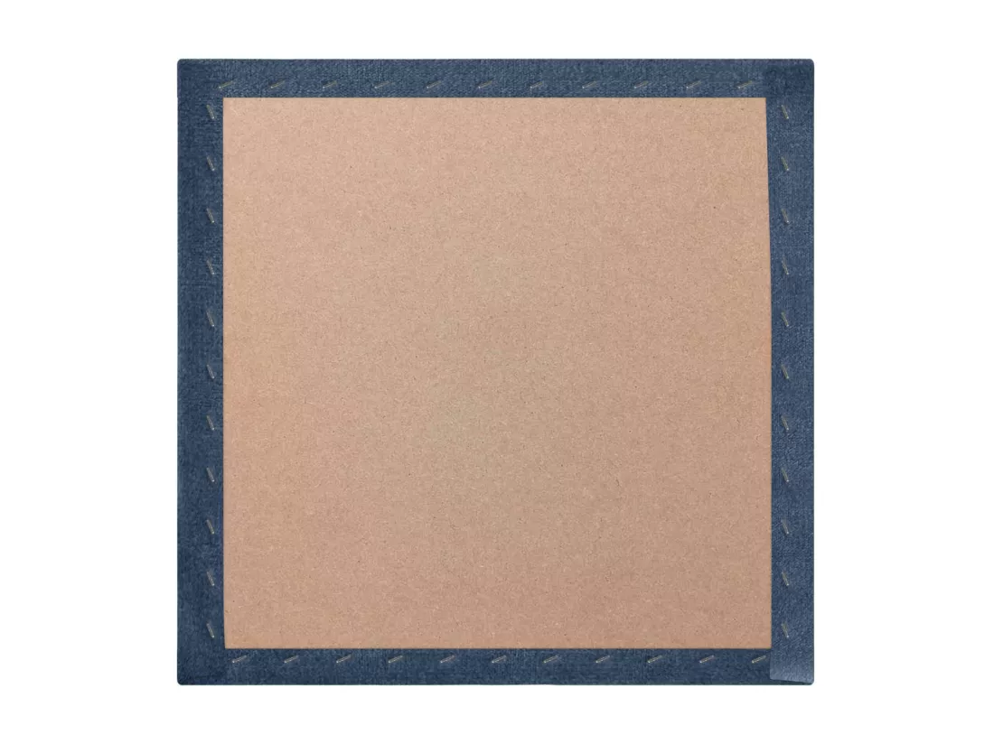 DHOME Lot de 6 Panneaux Rembourrés en Tissu Aqualine Autocollants pour Mur Acoustiques Absorbants Protection contre les Chocs (Bleu, 60x60cm, x6)