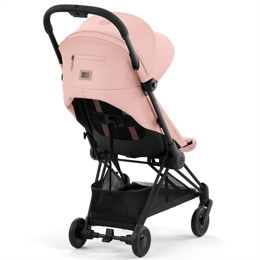 Coya Klapvogn Matt Black Peach Pink