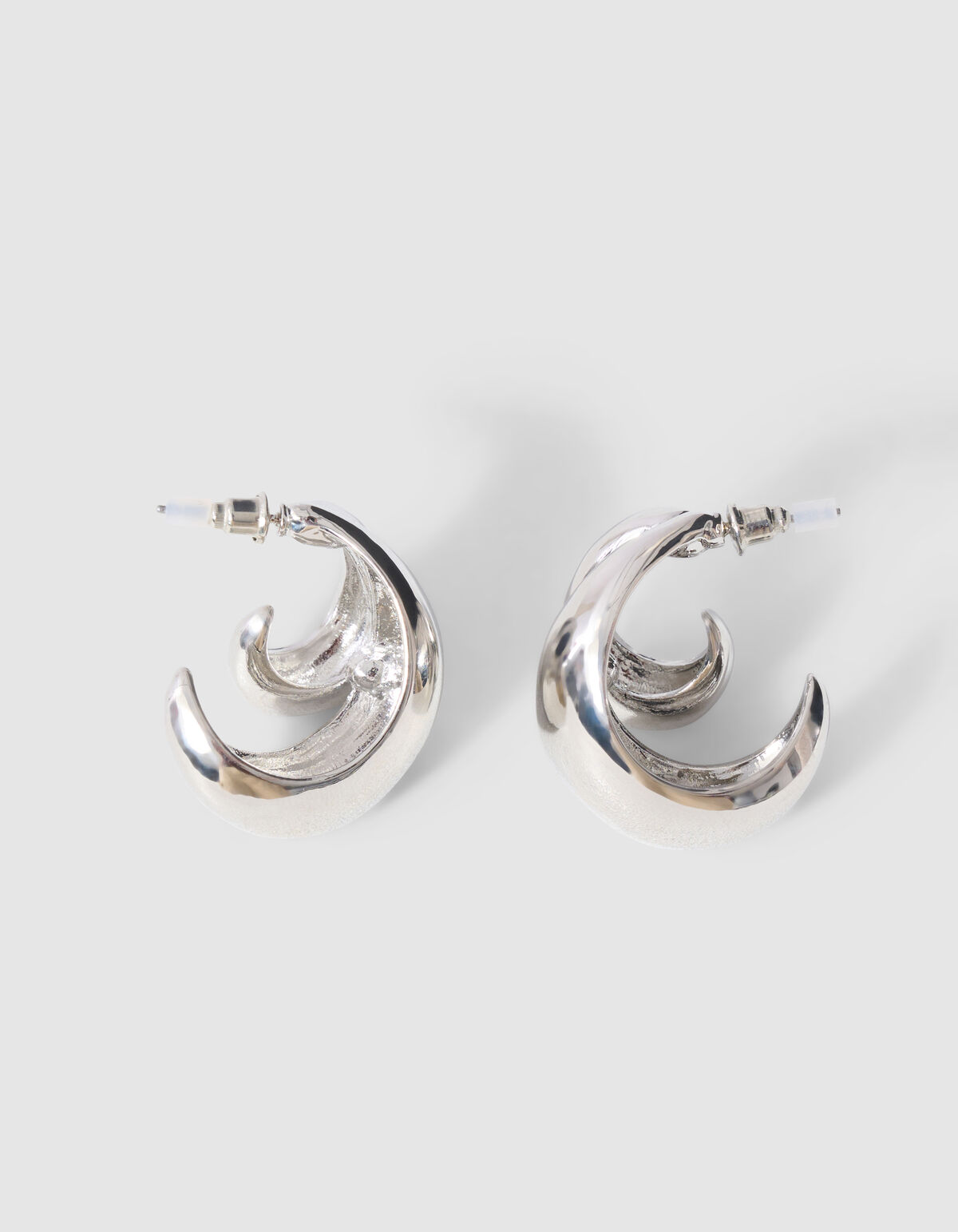 Double Drop Oorbellen Zilver