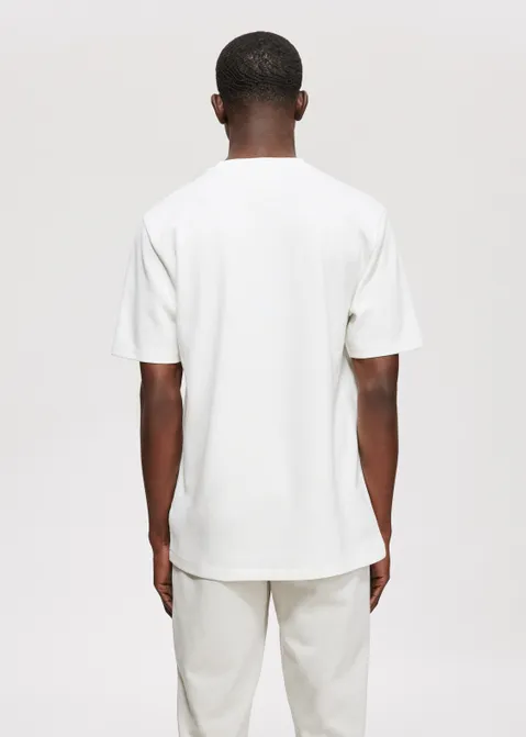 T-shirt met merk print off-white (WIT.O)