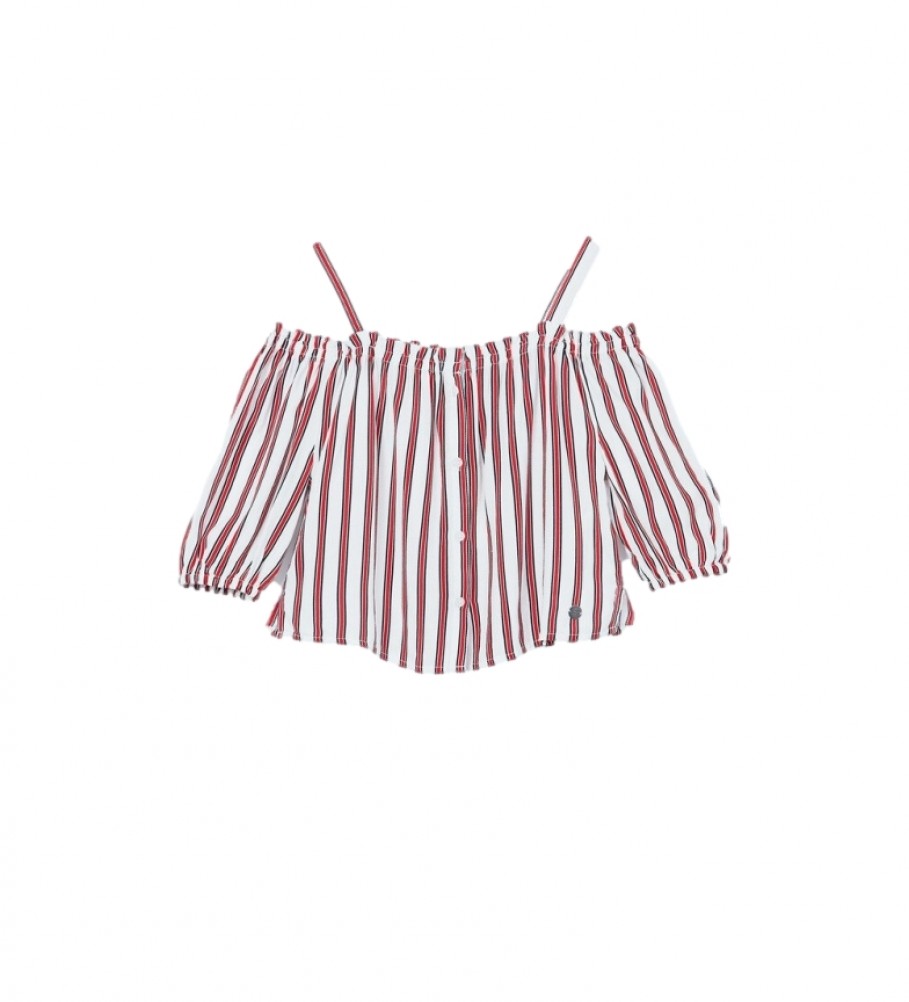 Blusa listrada vermelha Mila da Pepe Jeans