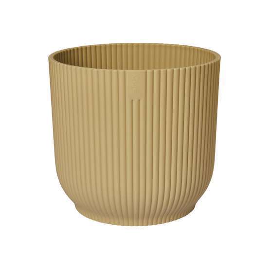 Cache Pot Vibes Fold Rond Ø16cm Jaune