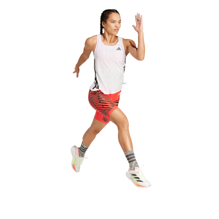adidas Dame Adizero Singlet Hvid