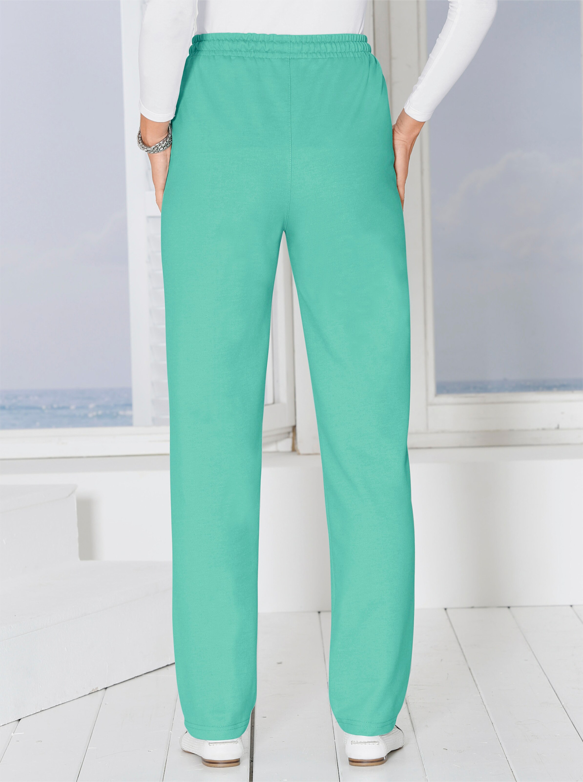 Jerseyhose mit Tunnelzug und Bindeband