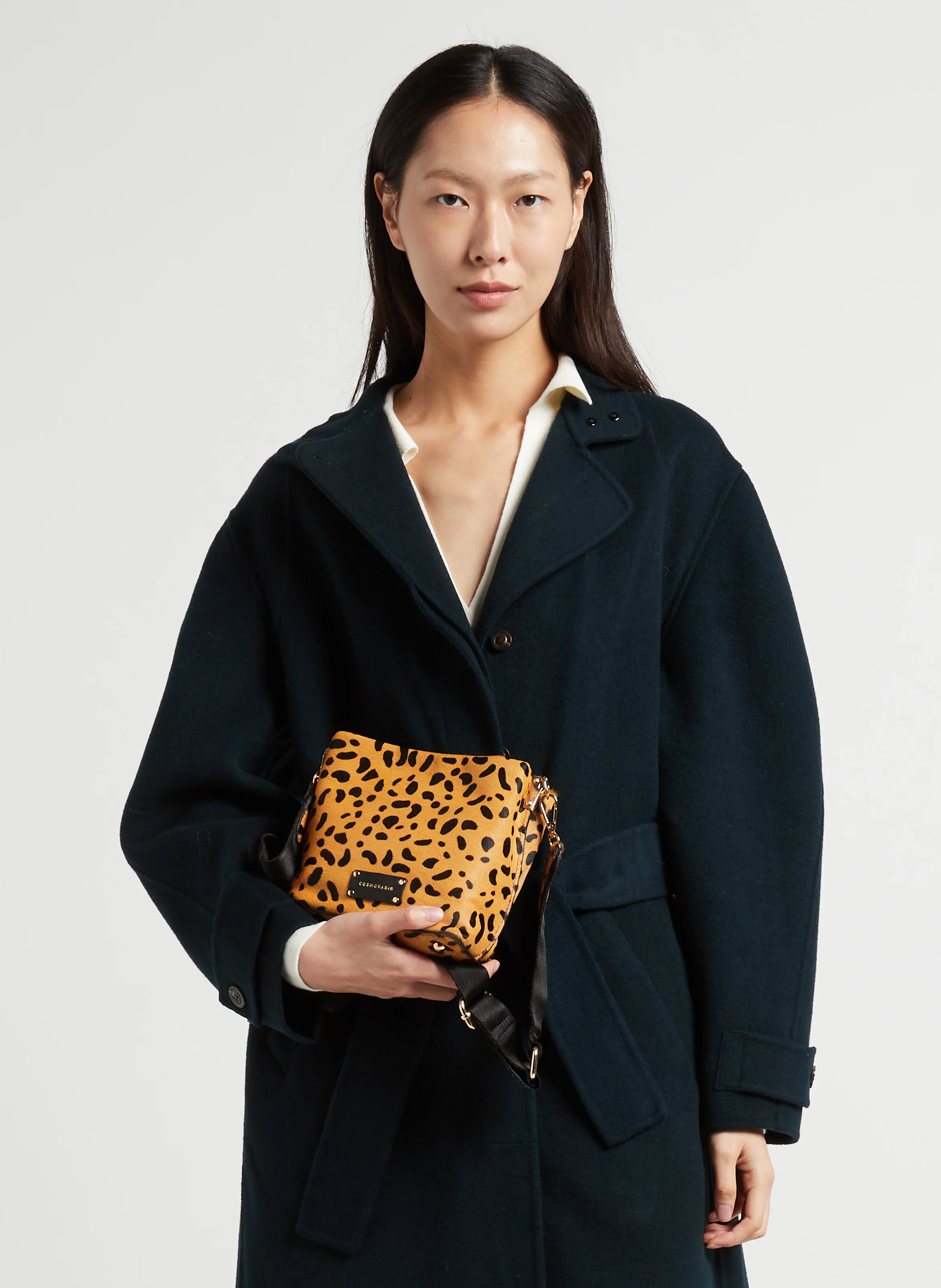 AUREL - Sac seau en cuir poulain imprimé | Multicolore