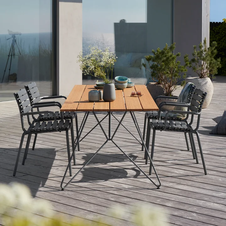 HOUE - SKETCH Outdoor Tisch 160 x 88 cm, Bambus