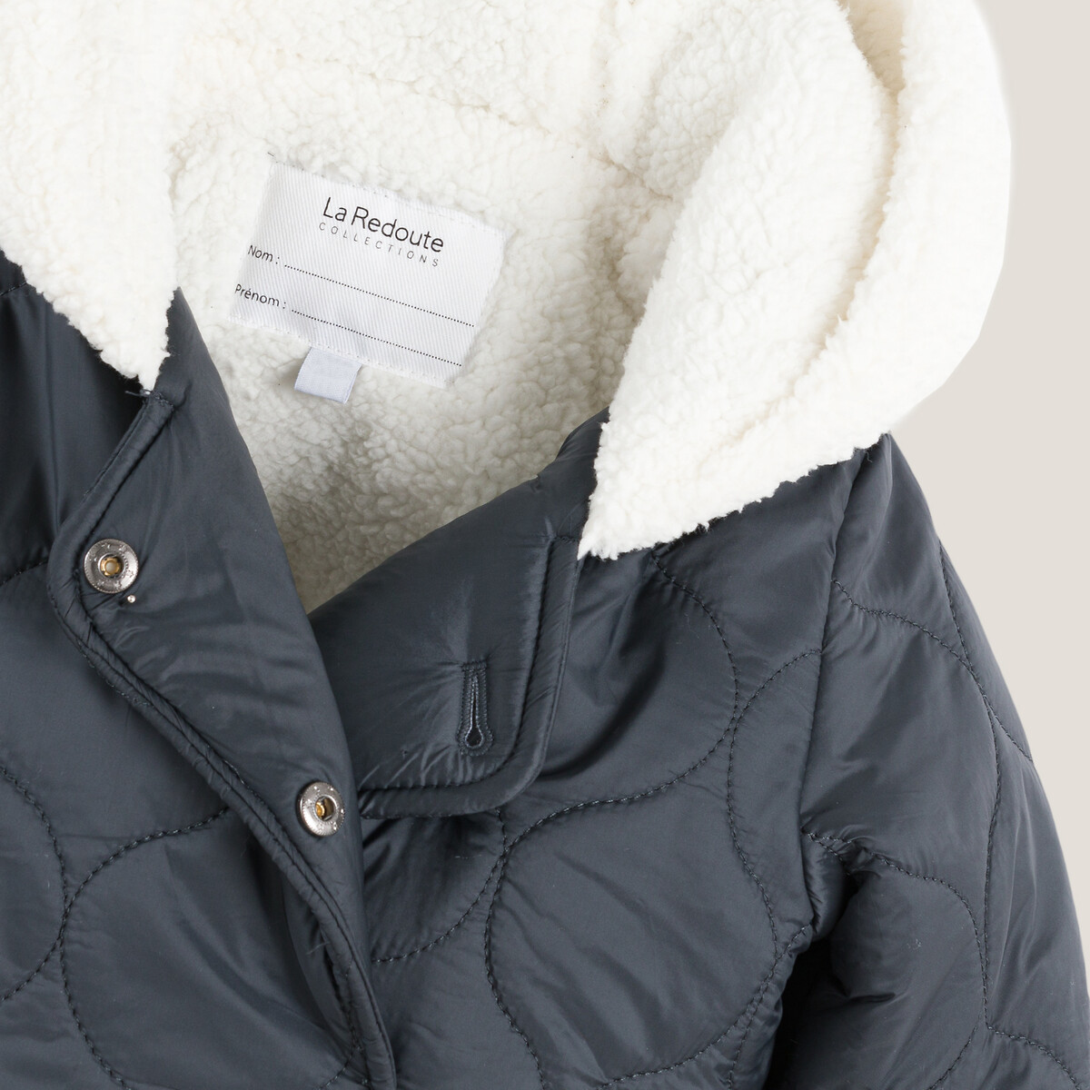 COLEÇÕES LA REDOUTE<br>Jaqueta acolchoada com capuz e forro de sherpa