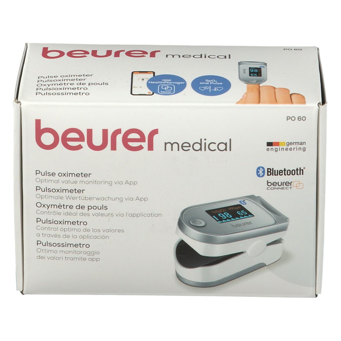 beurer Bluetooth Pulsoximeter PO60