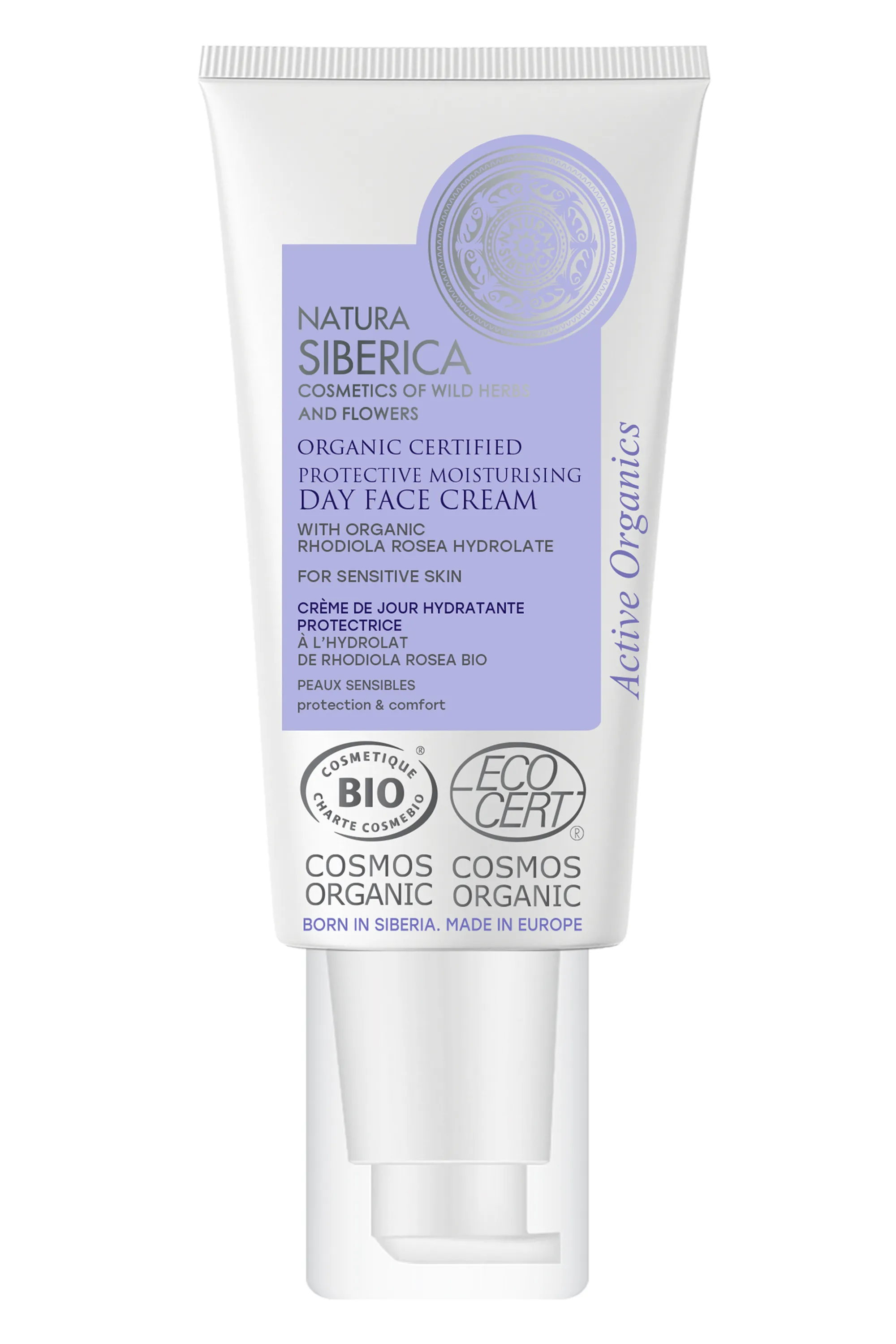 Natura Siberica Crème de jour Bio hydratante protectrice à la Rhodiola Rosea-50 ml