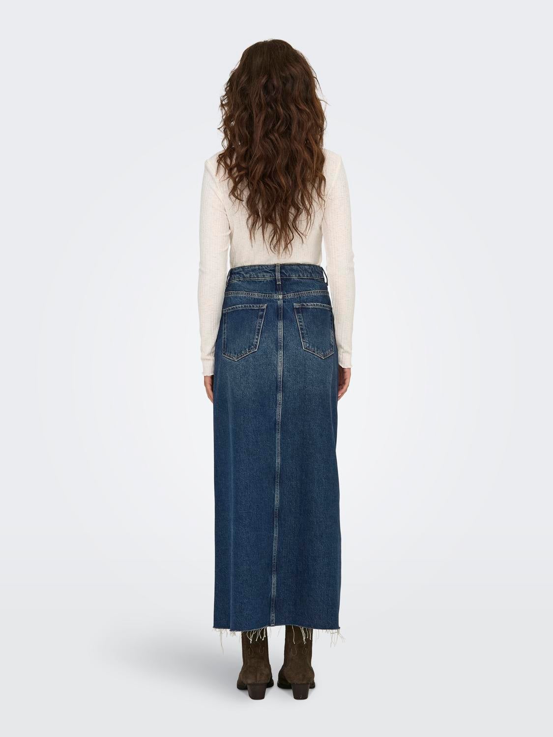 ONLHOWARD Jeansrock Dark Blue Denim