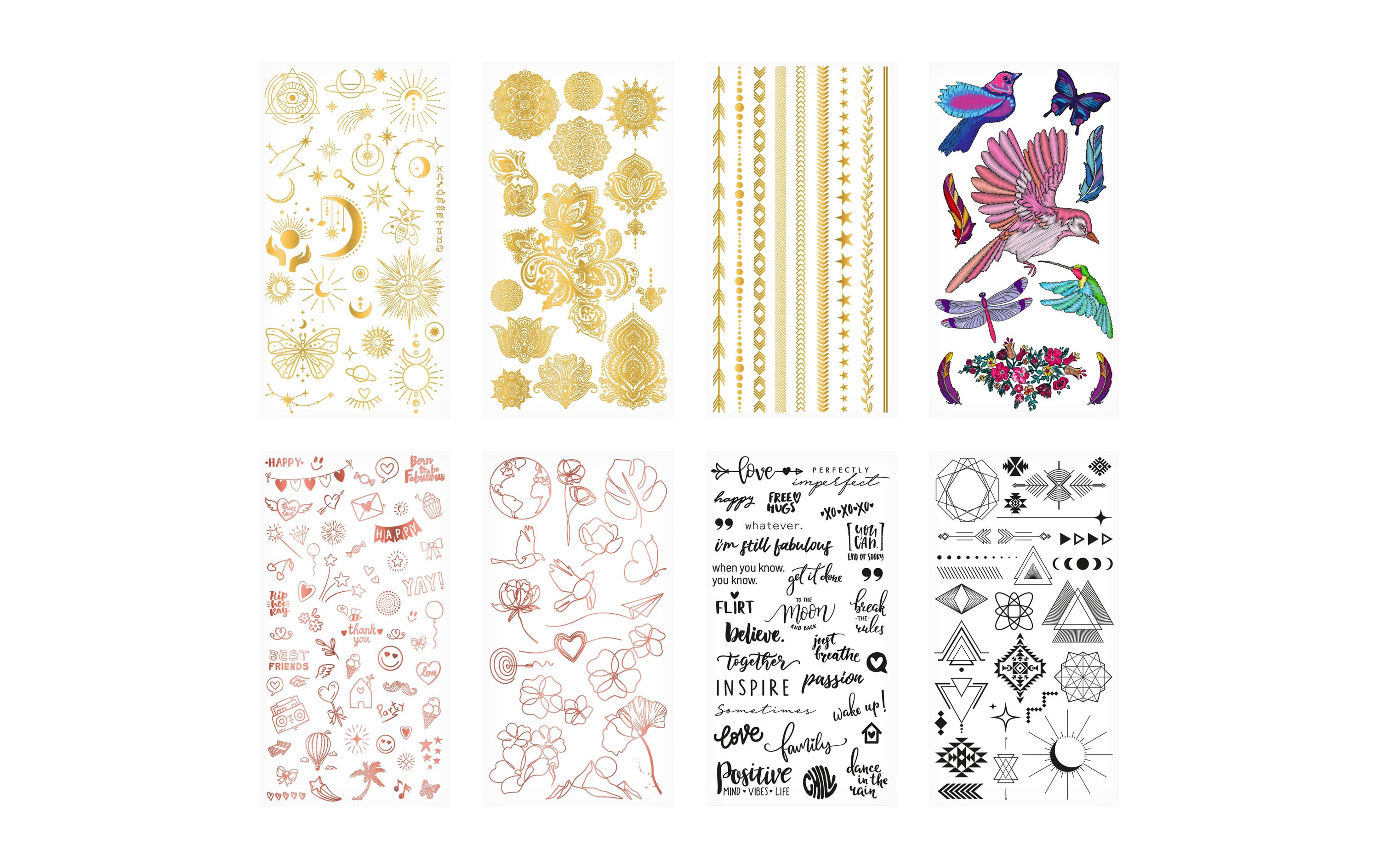 Body Tattoos 8 BögenKörpertattoos mit verschiedenen Motiven