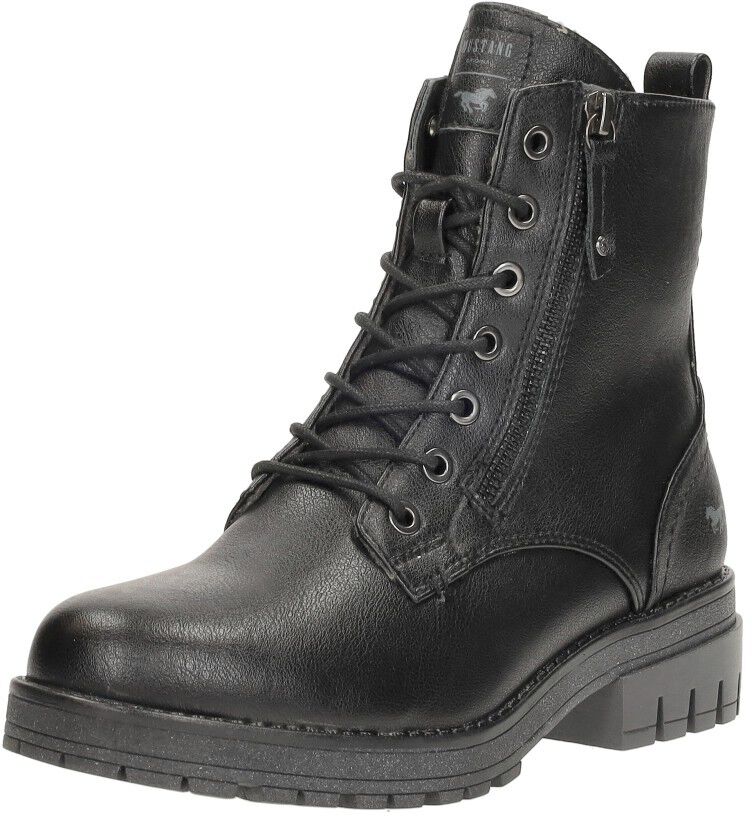 Mustang Veterschoenen Hoog zwart
