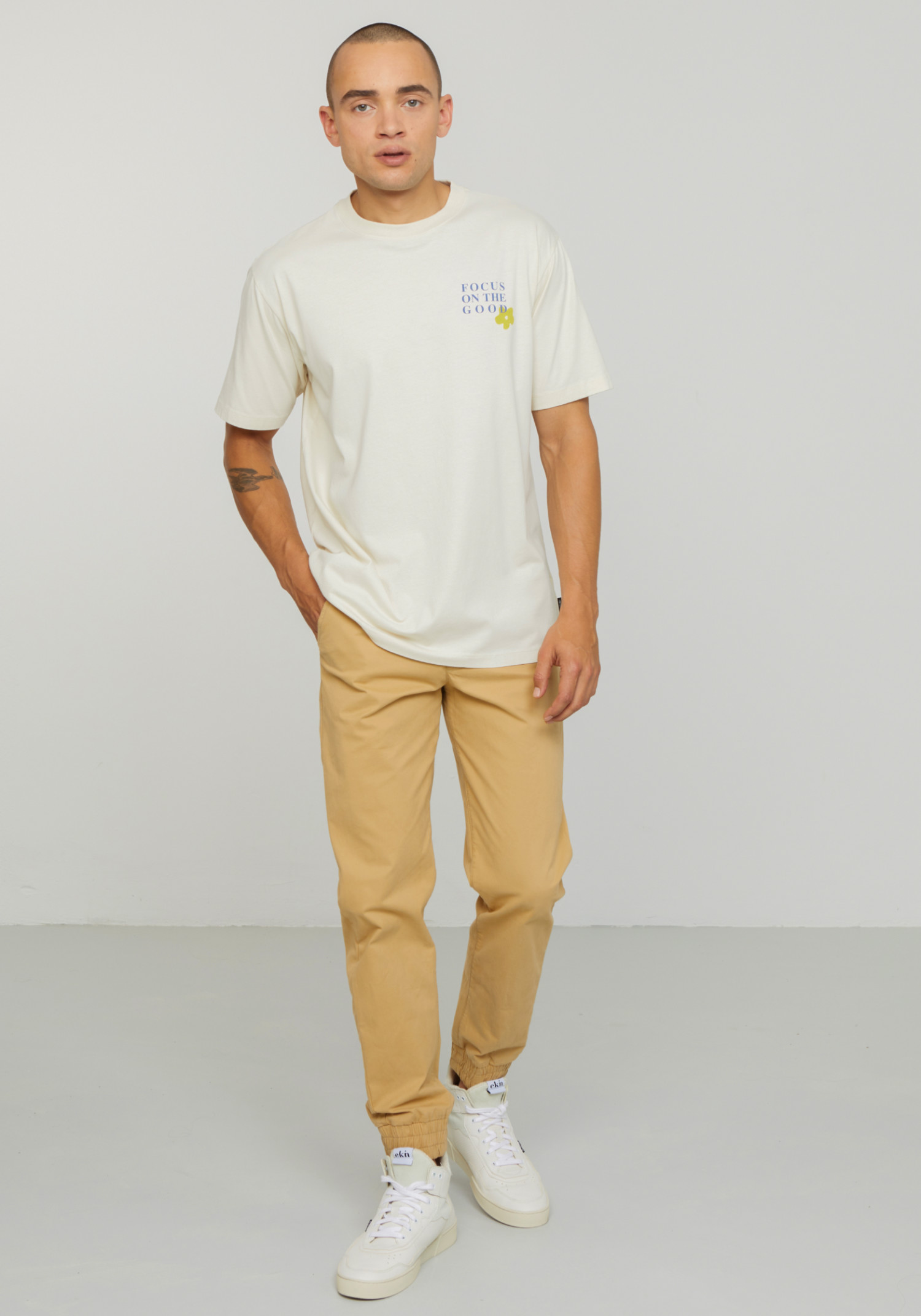 Recolution T-Shirt Aposeris Focus Arctic White