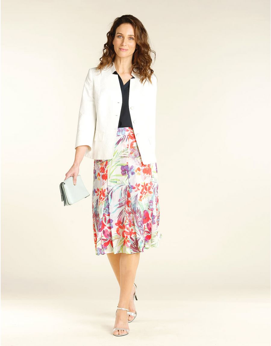 Jupe chic voile imprimé