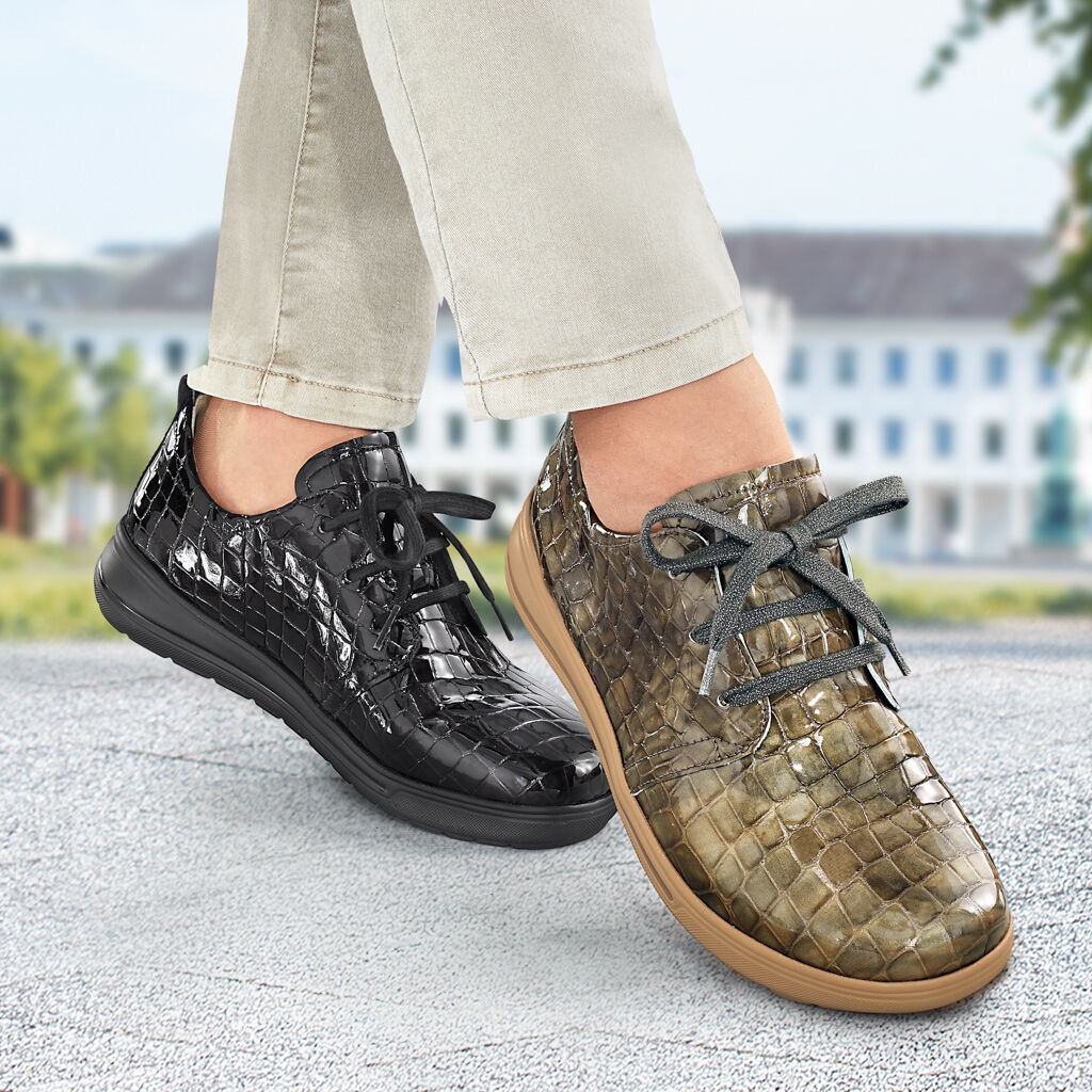 DAMEN - Sneaker NICOLE schwarz Lack