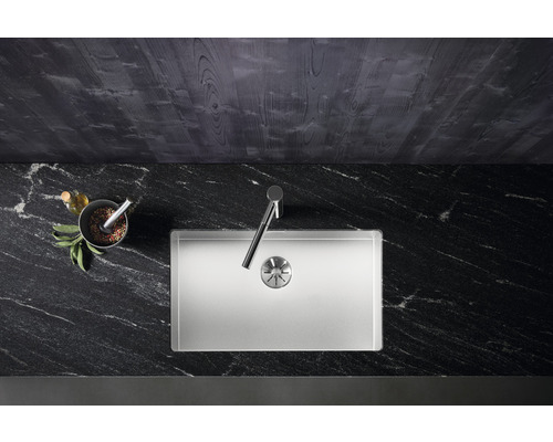 Spoelbak Blanco ZEROX 700-U Dark Steel 740 x 440 mm roestvrij staal 526244