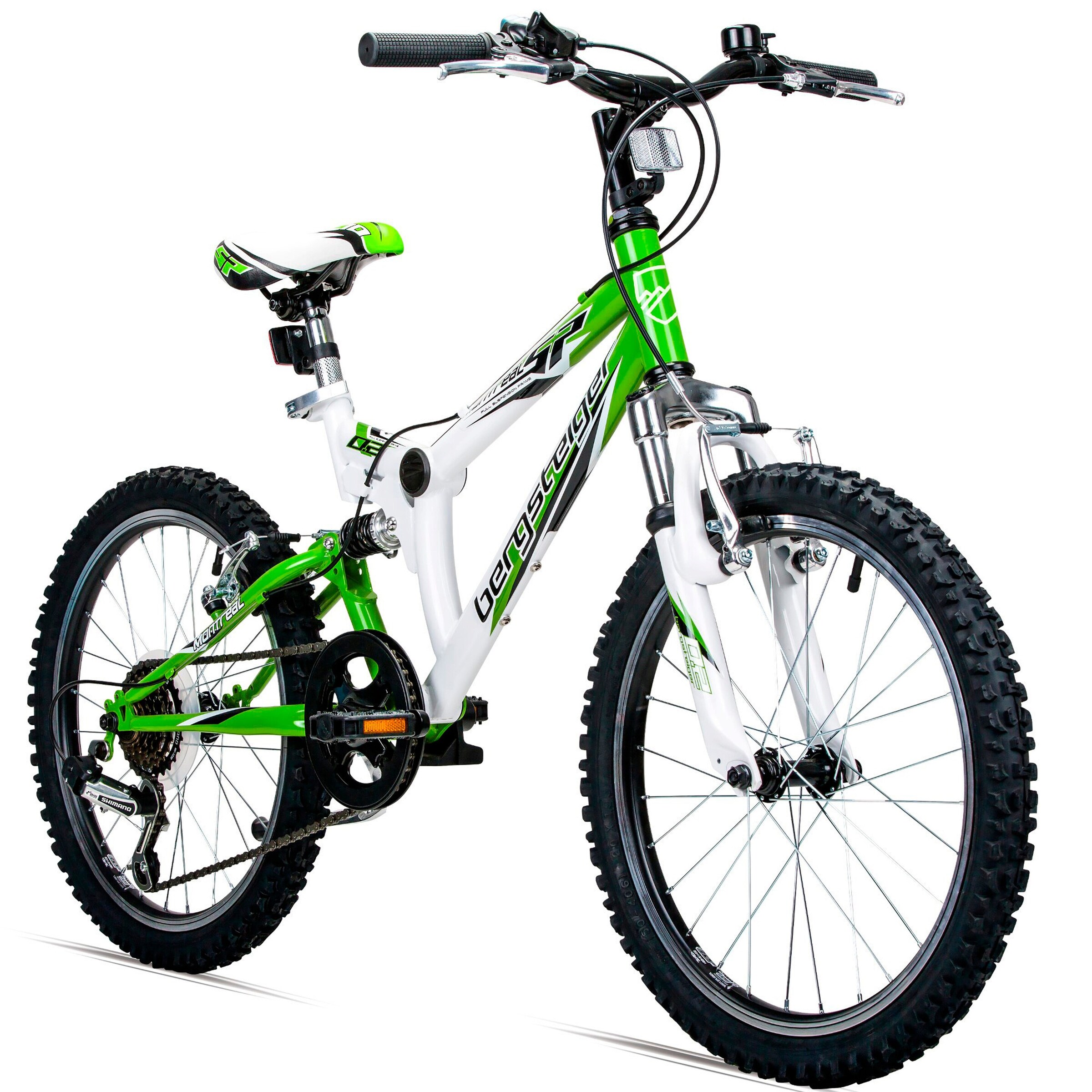 Bergsteiger Mountainbike Montreal 20 Zoll | white / green