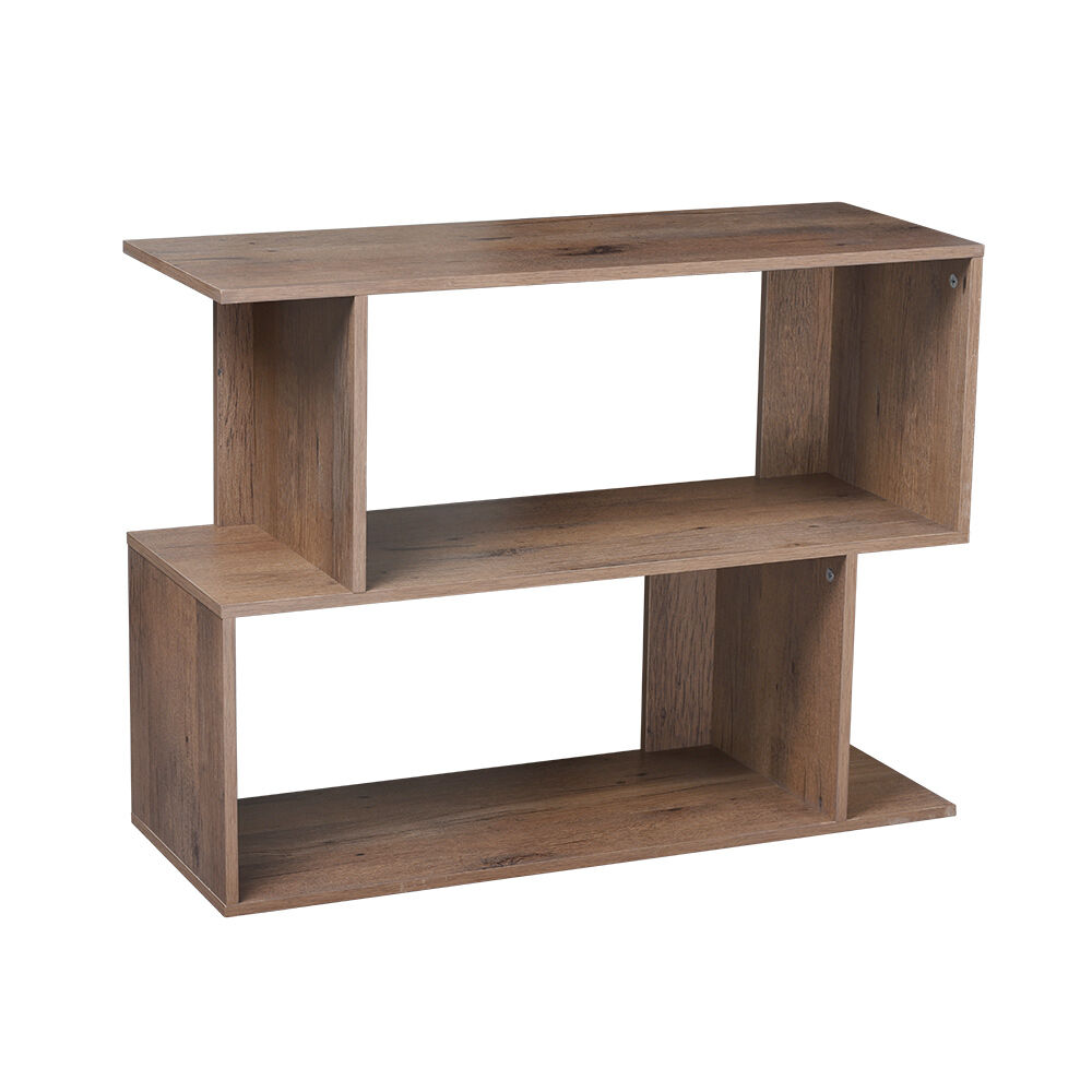 Bout de canapé étagère - 2 niveaux marron 80x29xH60 cm