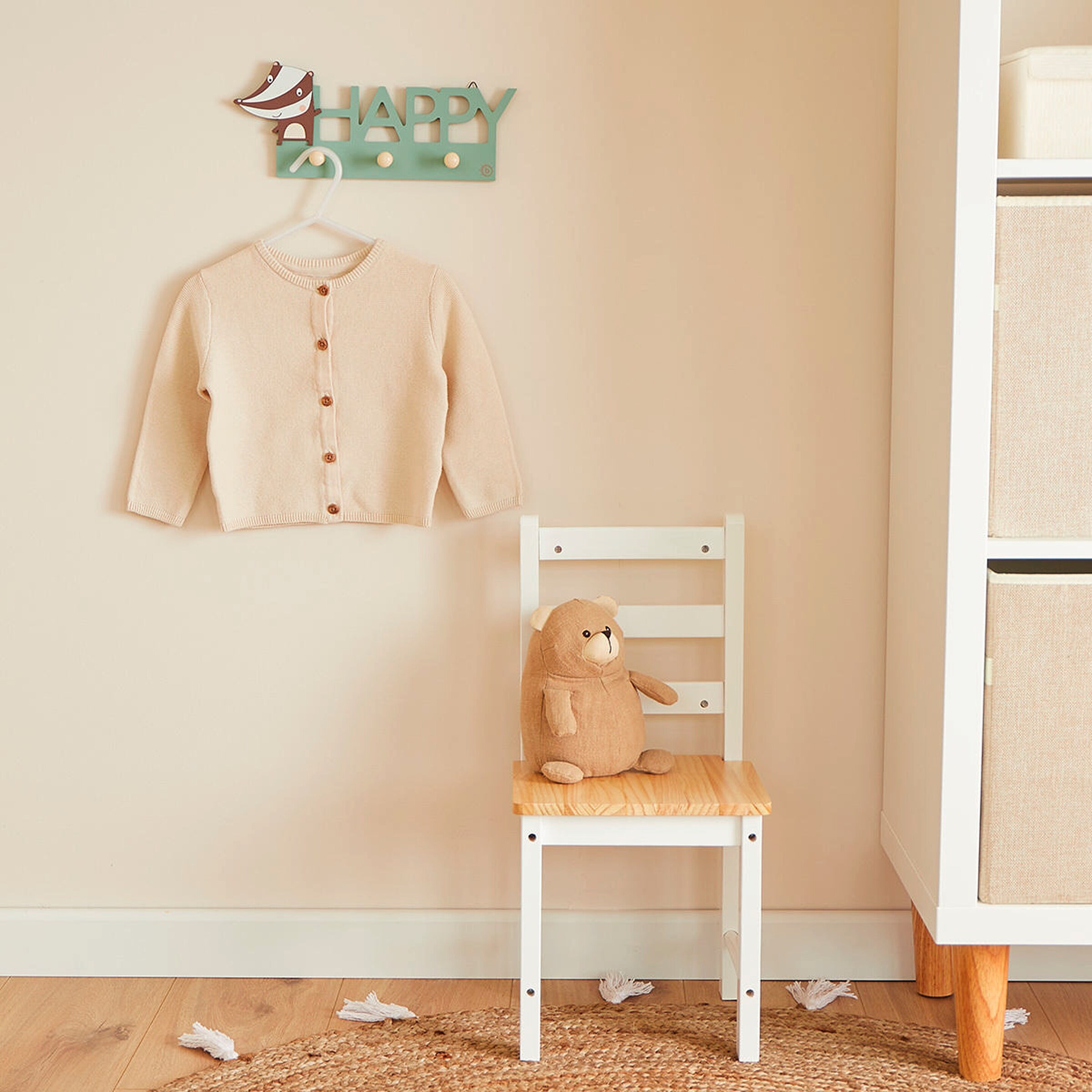 Bieco Garderobe Kinder Happy Rosa