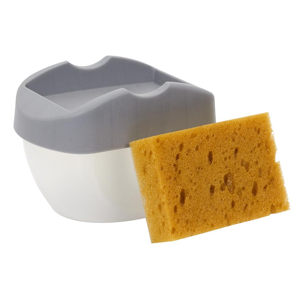 DISTRIBUTEUR DE SAVON PORTE EPONGE