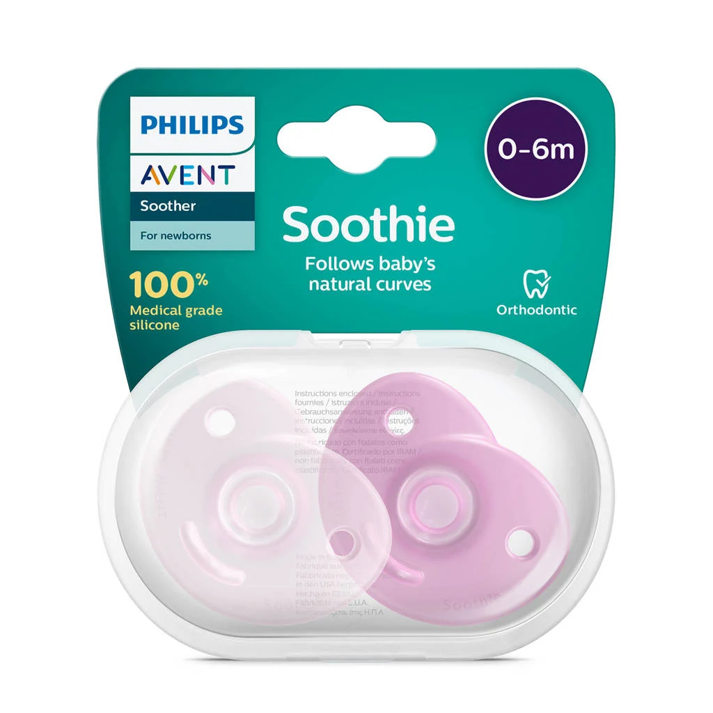 Top voor baby met borstvoedingSoothie 0-6M Roze SCF099/22 2 stuks