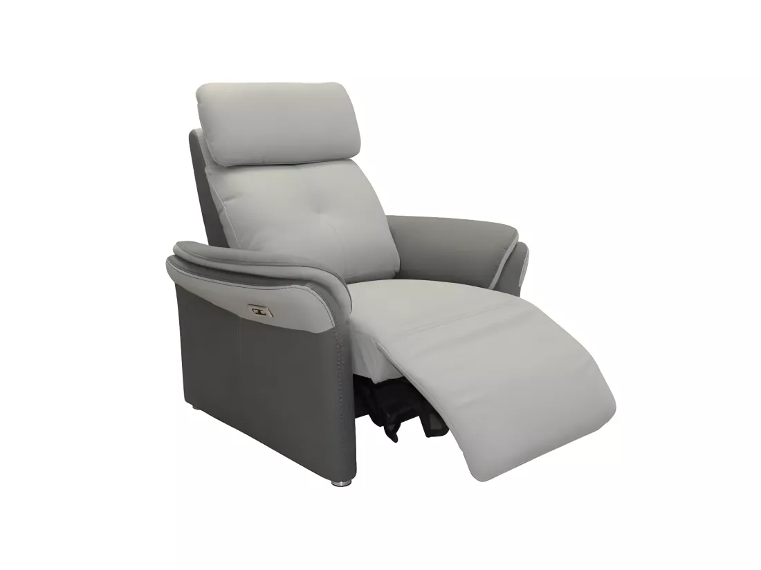 Fauteuil Relax Electrique Tissu gris - AUSTRALIO