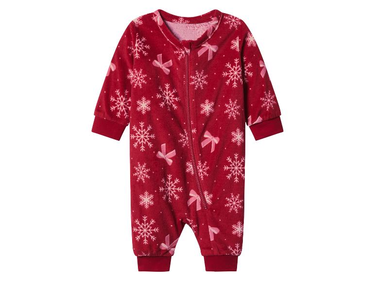 Velours baby kerstpyjama