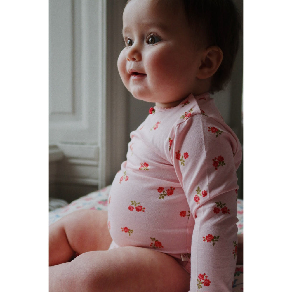 Køb Konges Sløjd Rosa Pink Basic Ls Body GOTS