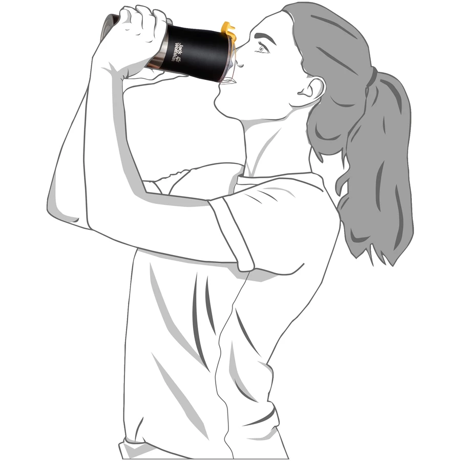 Jack Wolfskin Kariba 500 ml - Trinkflasche black