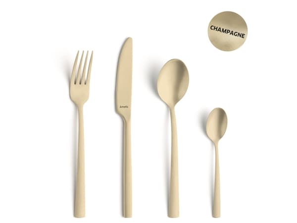 Amefa Manille - champagne-stonewash - 16 dele i vintage æske