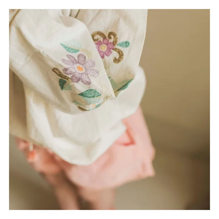 Jenest Blouse Fleurs Brodées Lilly | Ecru