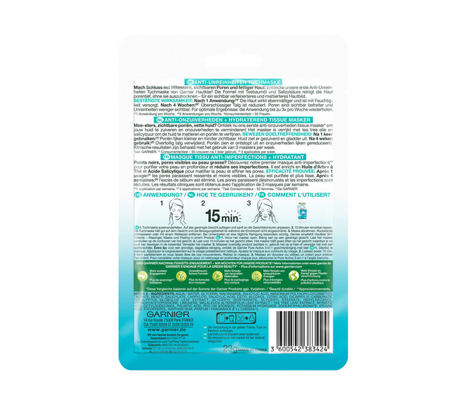 Garnier Skin Active Anti-Unreinheiten Tuchmaske
