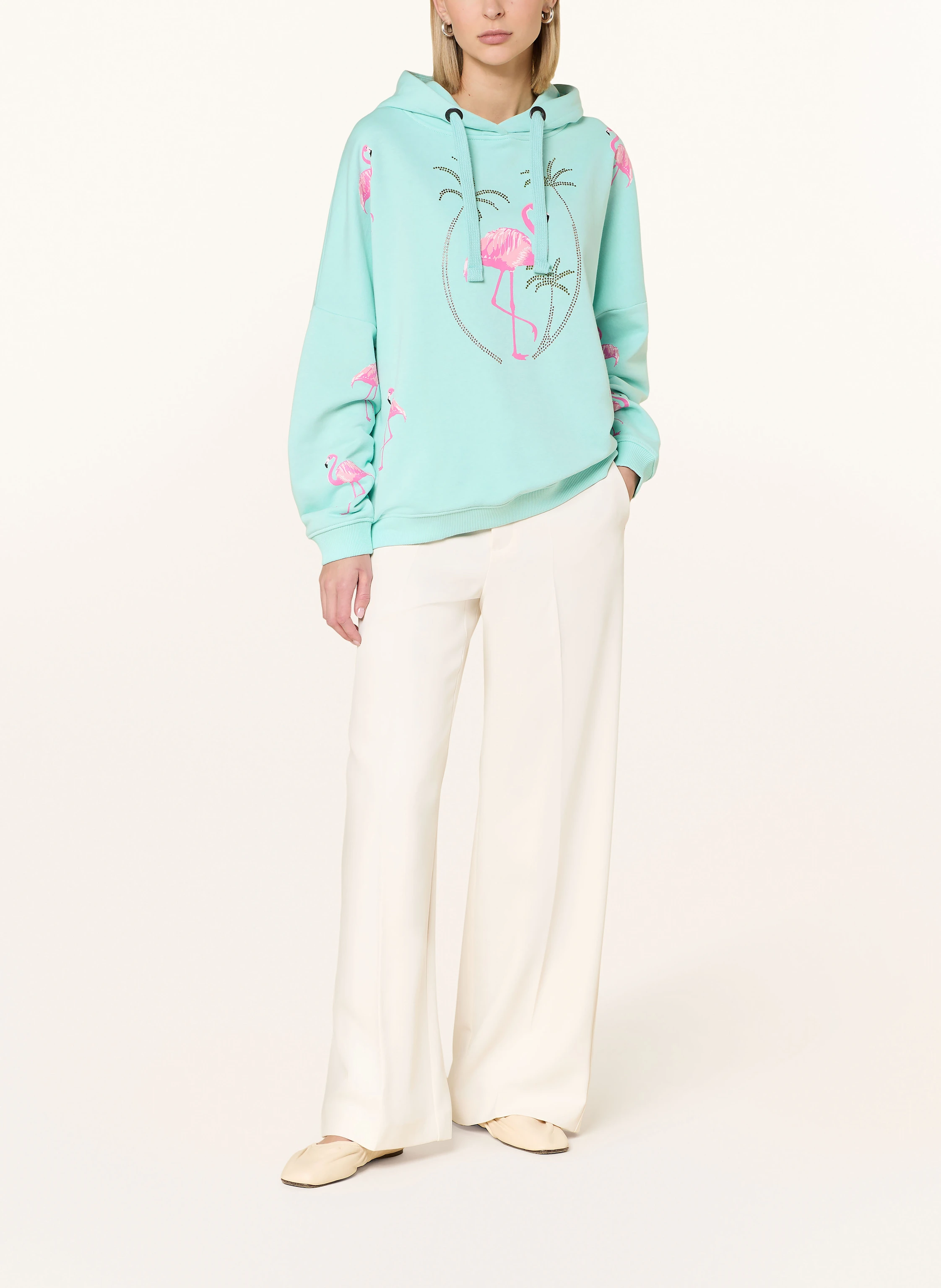 miss goodlife Hoodie mit Schmucksteinen