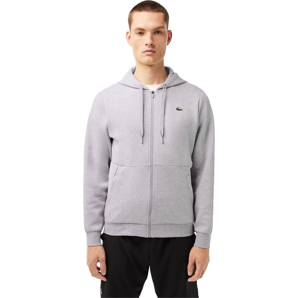 Lacoste Mesh Panels Full Zip Hættetrøje Herre