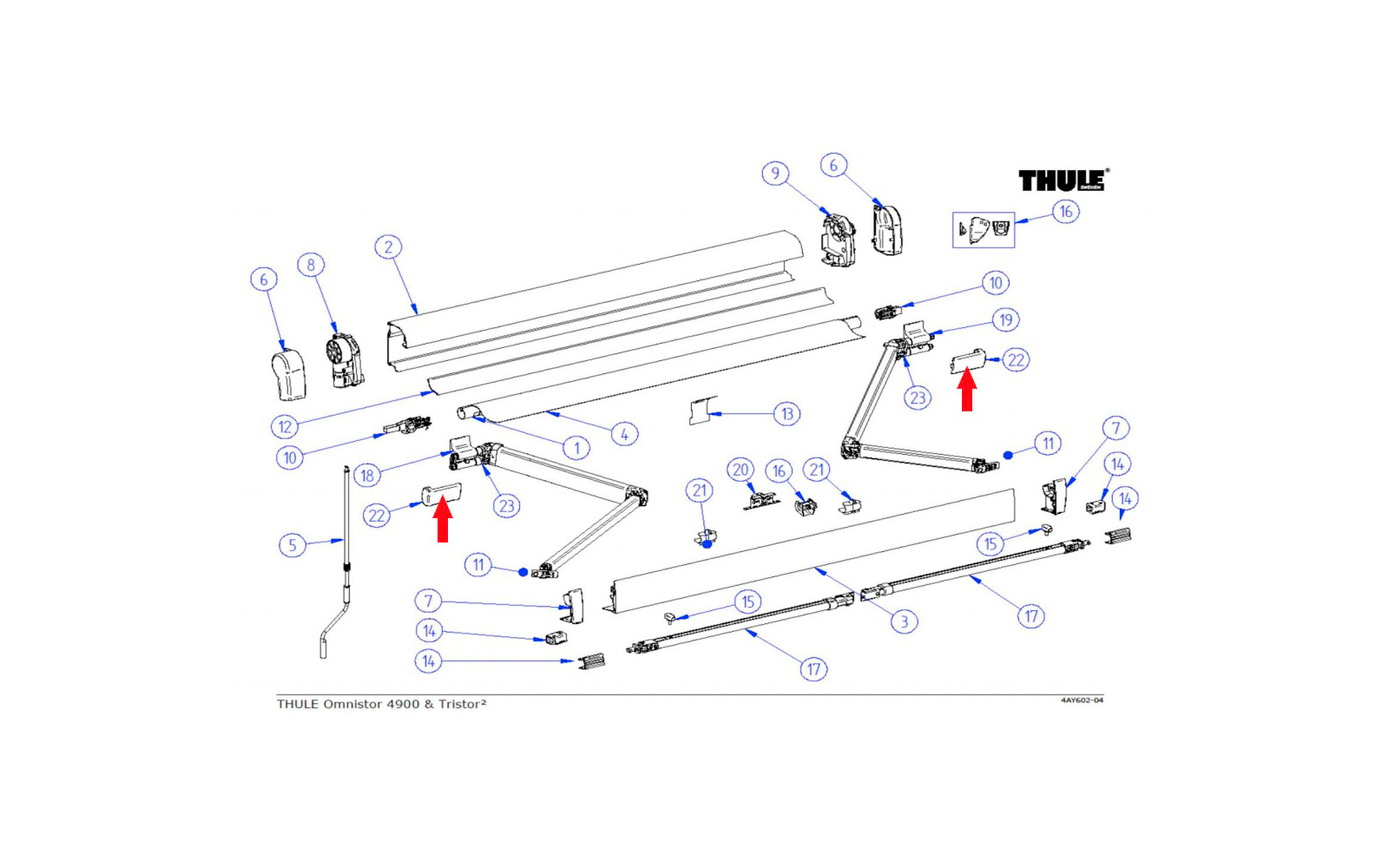 Thule Abdeckung für Gelenkarm