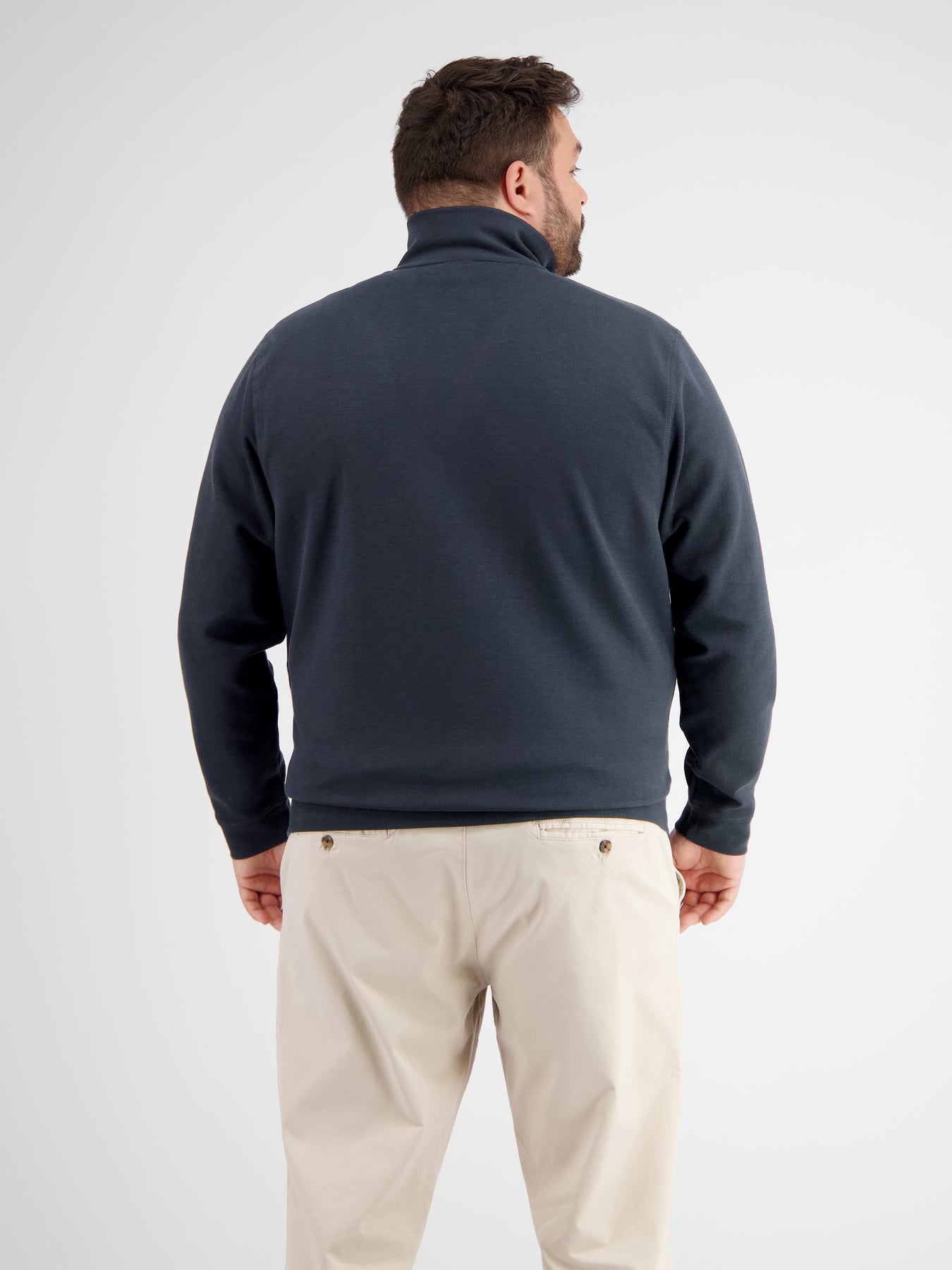 Sweatjacke in Strukturqualität