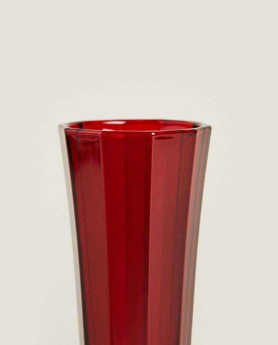 Flauta de vidro facetado de Natal