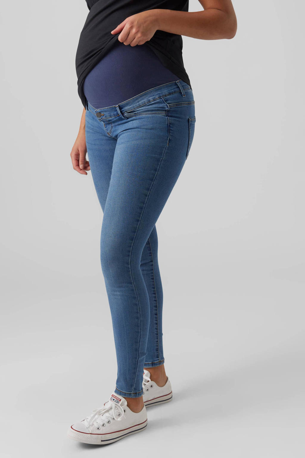 VERO MODA MATERNITY skinny zwangerschapsjeans VMMTANYA medium blue denim