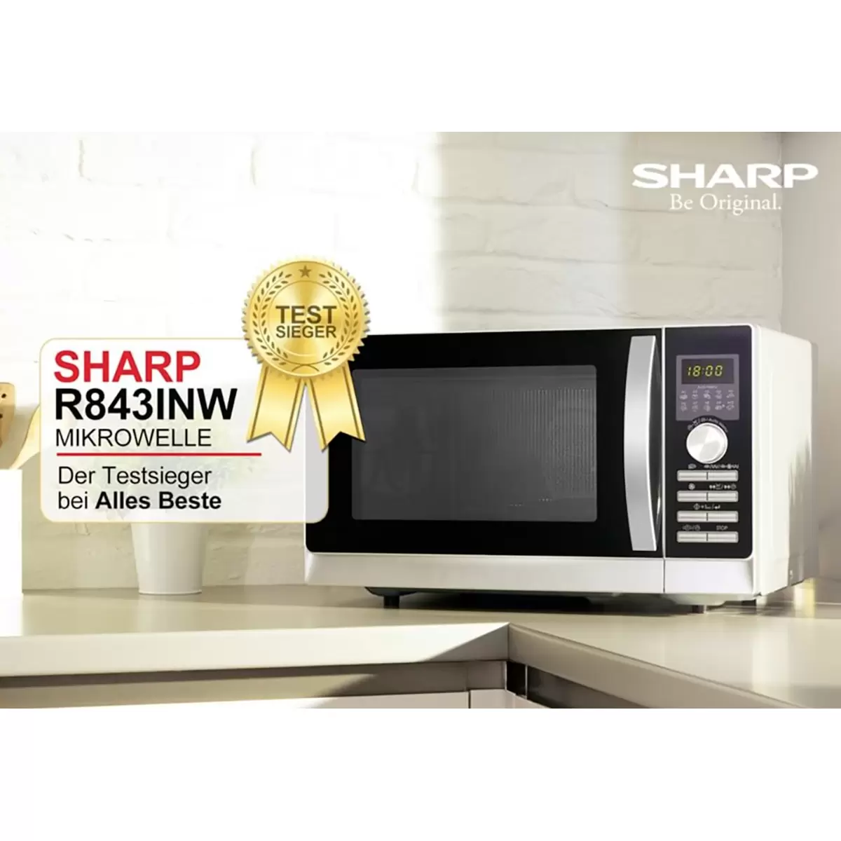 Mikrowelle Sharp R843INW020T0W843INW