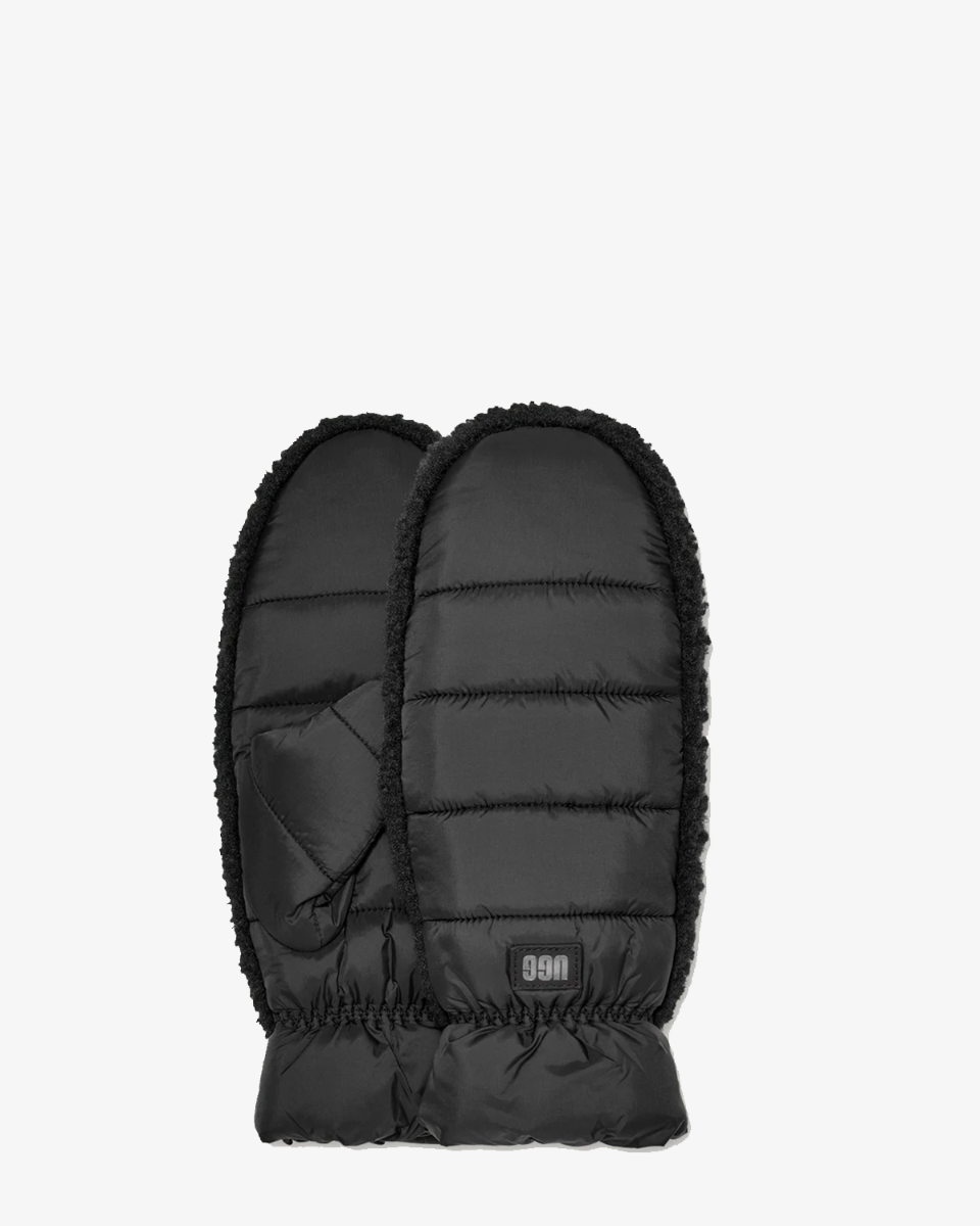 UGG UGGfluff Mitten Black Dameshandschoenen