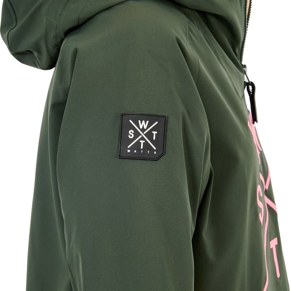 Veste de ski WATTS XMETODG W GREEN/FLUO PINK