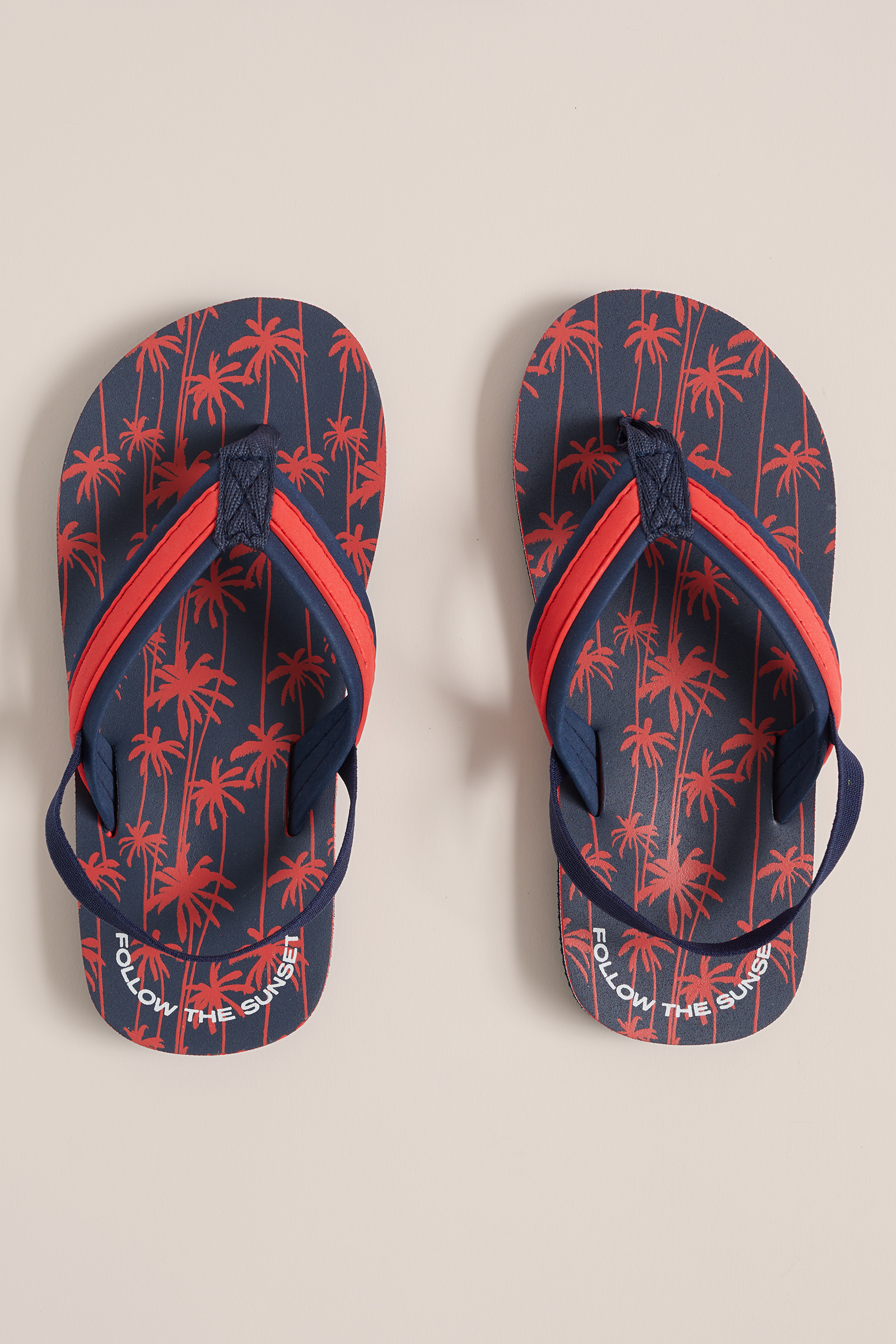 Jongens teenslippers met dessin WE Fashion Donkerblauw