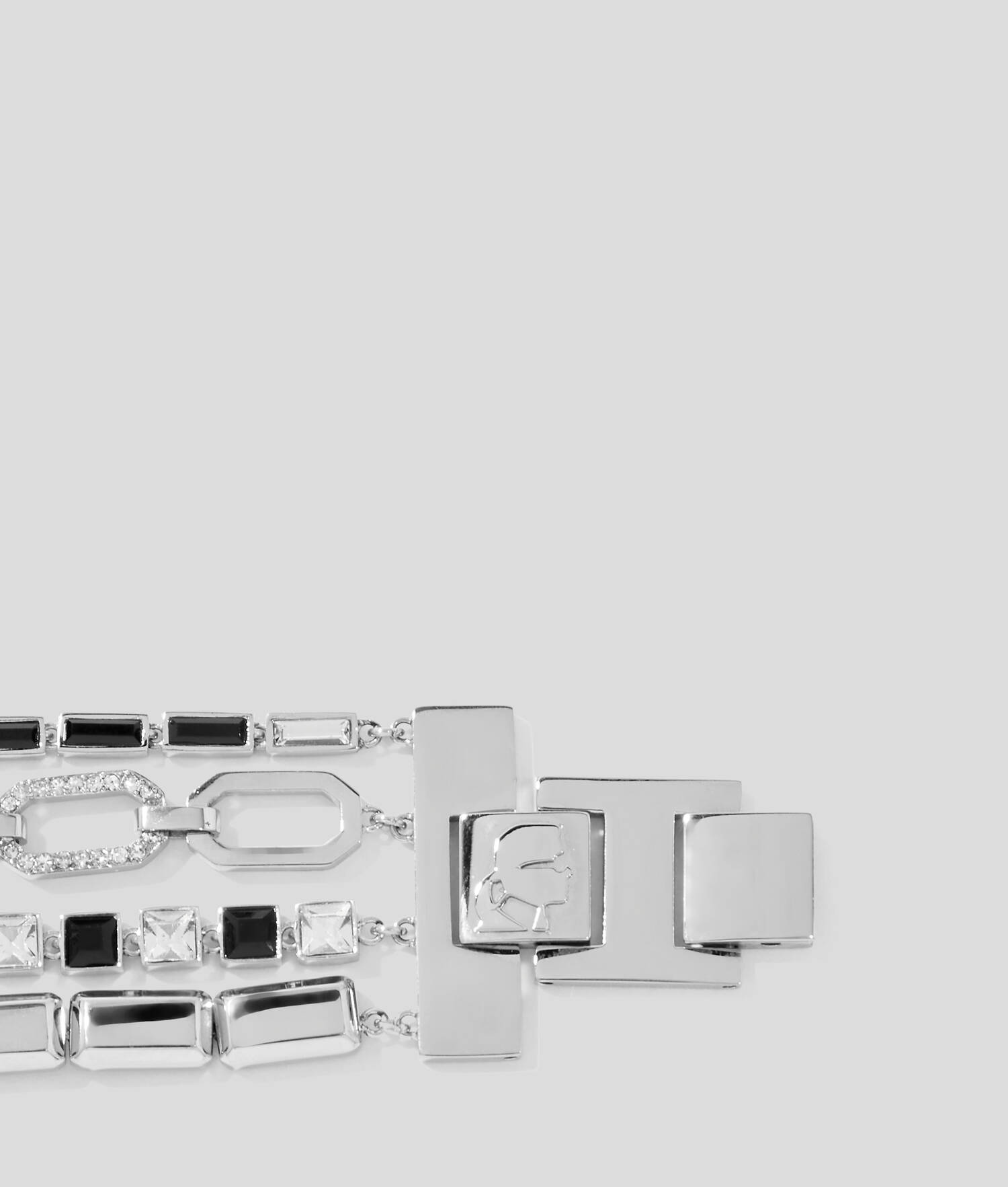 Bracelet superposé KARL Signature - Argent