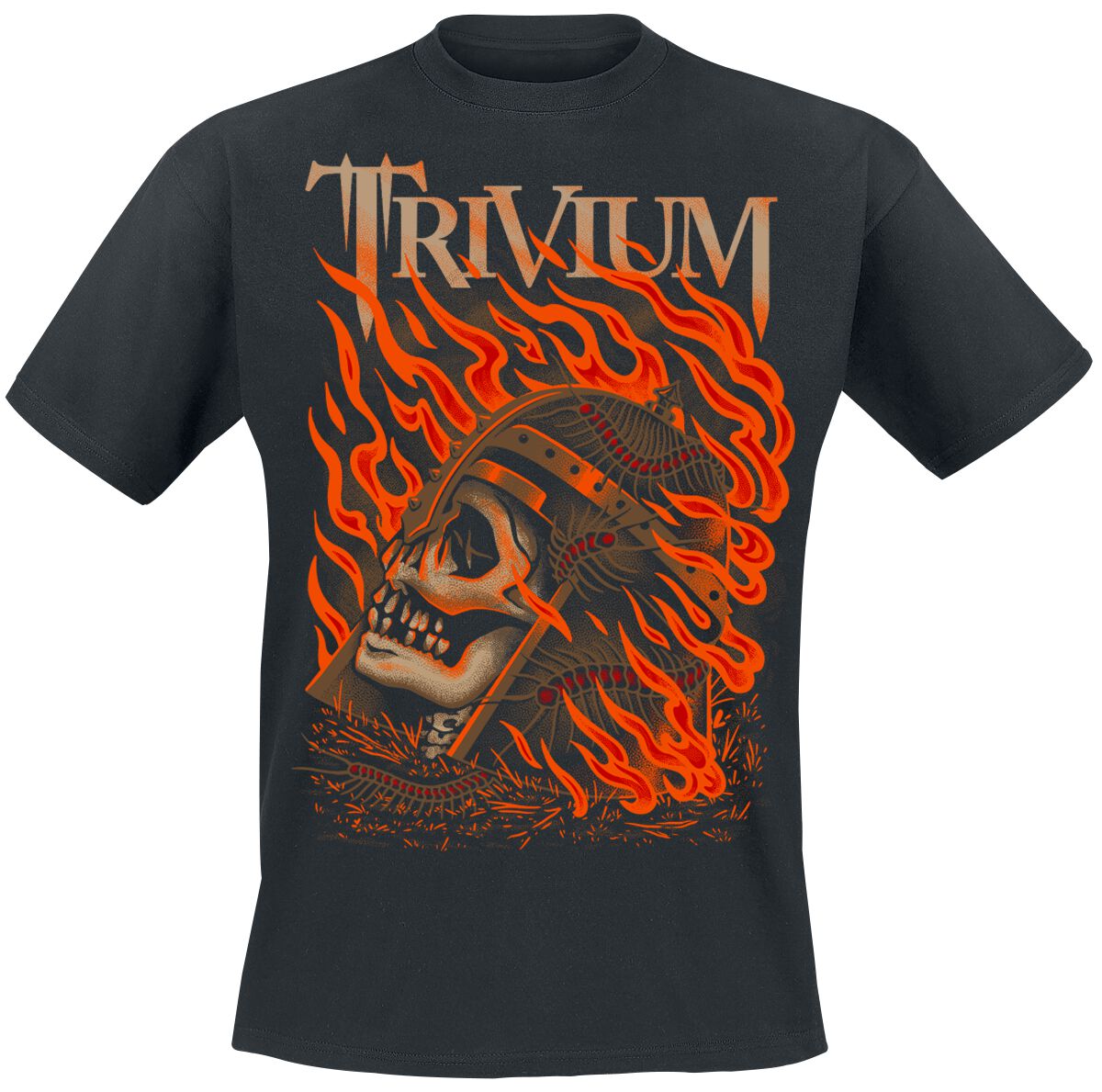 Clark Or Flaming Skull | Trivium T-Shirt Manches courtes