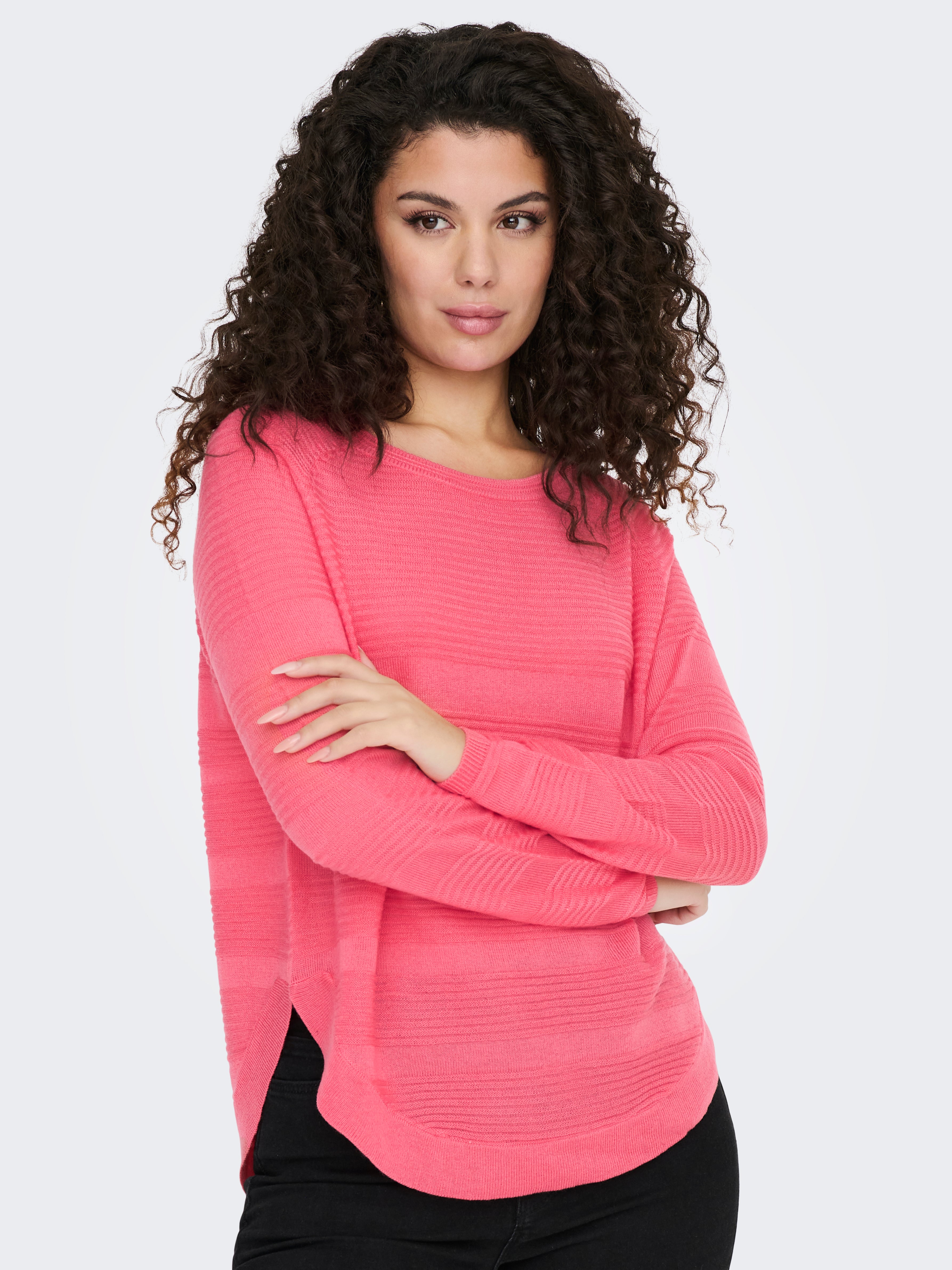 ONLCAVIAR Strickpullover Sun Kissed Coral