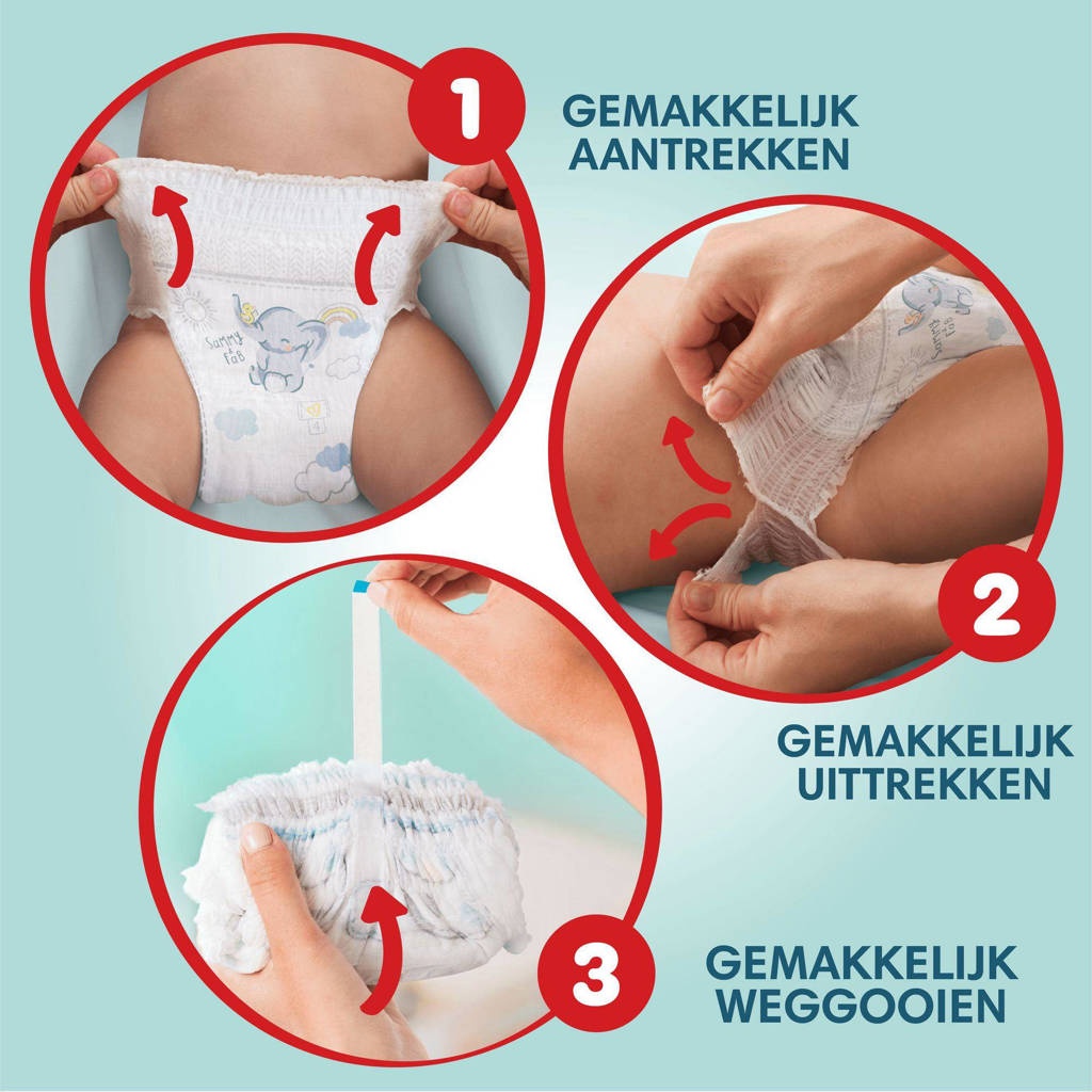De uitvinding voor bewegelijke babysMaat 6 maandbox - 132 luierbroekjes - 15kg+