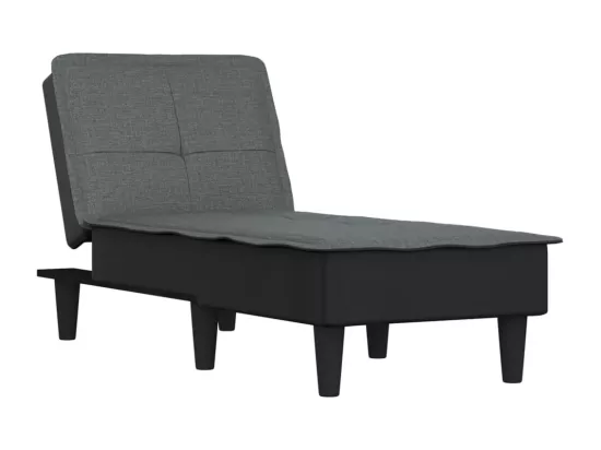 Prolenta Premium - Chaise longue gris foncé tissu